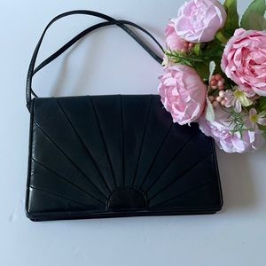 Jay Herbert New York navy blue clutch/shoulder bag